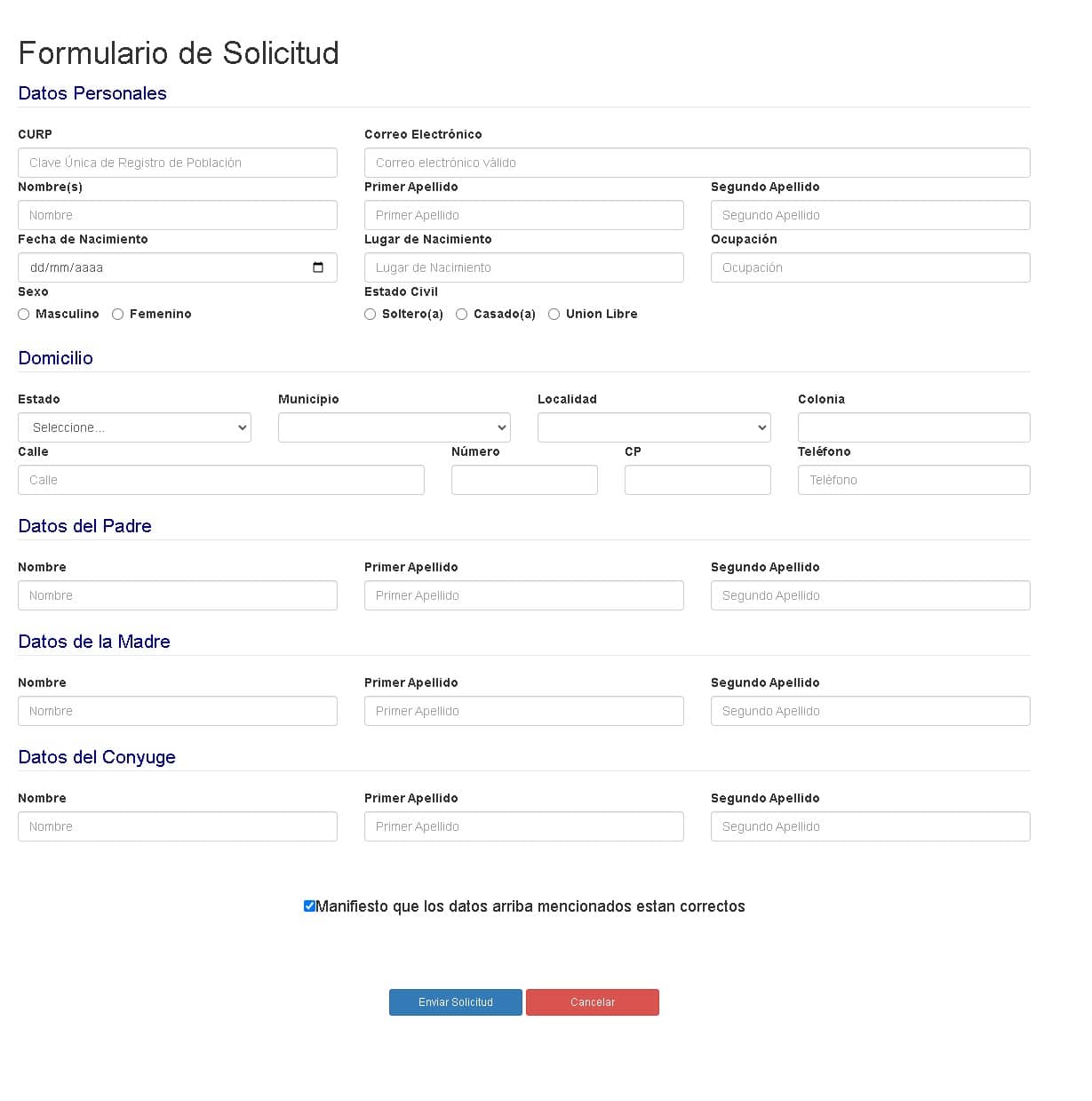 Carta de no antecedentes penales Chihuahua