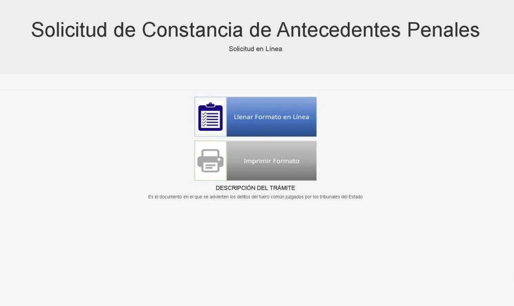 Carta de no antecedentes penales Chihuahua